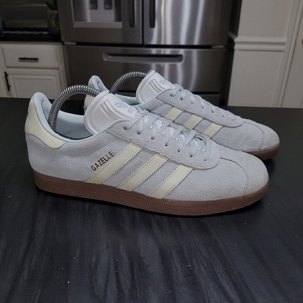 Adidas Gazelle Originals OG Blue Tint/ White Gum Sole CQ2178 - Picture 11 of 16